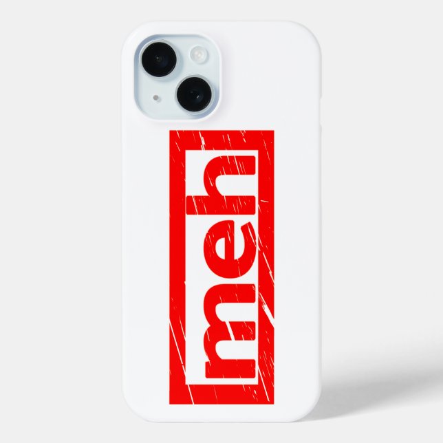 Funda De Case-Mate Para iPhone Sello Meh (Reverso )