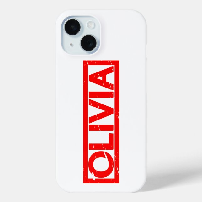 Funda De Case-Mate Para iPhone Sello Olivia (Reverso )