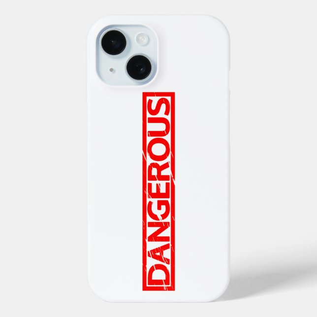 Funda De Case-Mate Para iPhone Sello peligroso (Reverso )