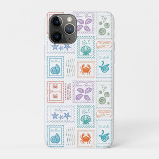 Funda Para iPhone 11 Pro Sellos de correo de viaje