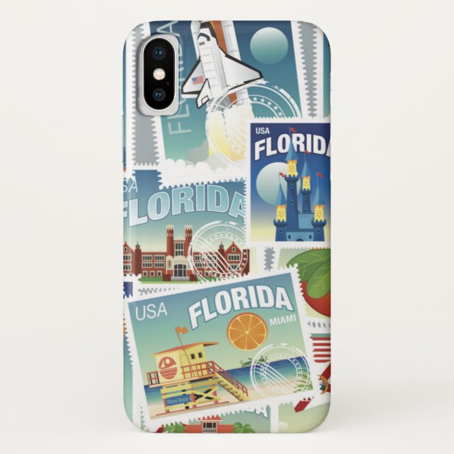 Funda De Case-Mate Para iPhone Sellos de la Florida (Reverso)
