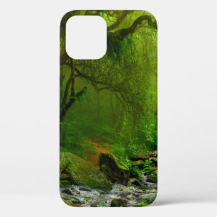 Funda Para iPhone 12 Selva de Nepal con jungla de ríos, bosque, tierra,