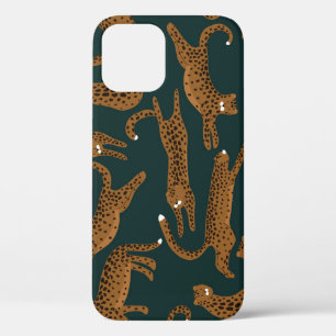 Funda Para iPhone 12 Selva leopardo: Vintage de impresión animal.