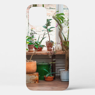 Funda Para iPhone 12 Selva urbana. Jardín de invierno con plantas, flor