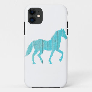Funda Para iPhone 11 semental de animales de pony de caballo, silueta d