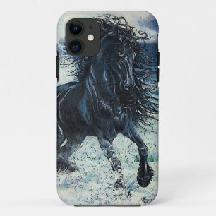 Funda Para iPhone 11 Semental del negro de la "tormenta frisia",