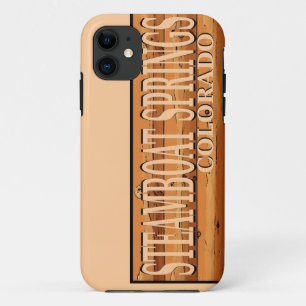 Funda Para iPhone 11 Señal de madera de Steamboat Springs Colorado