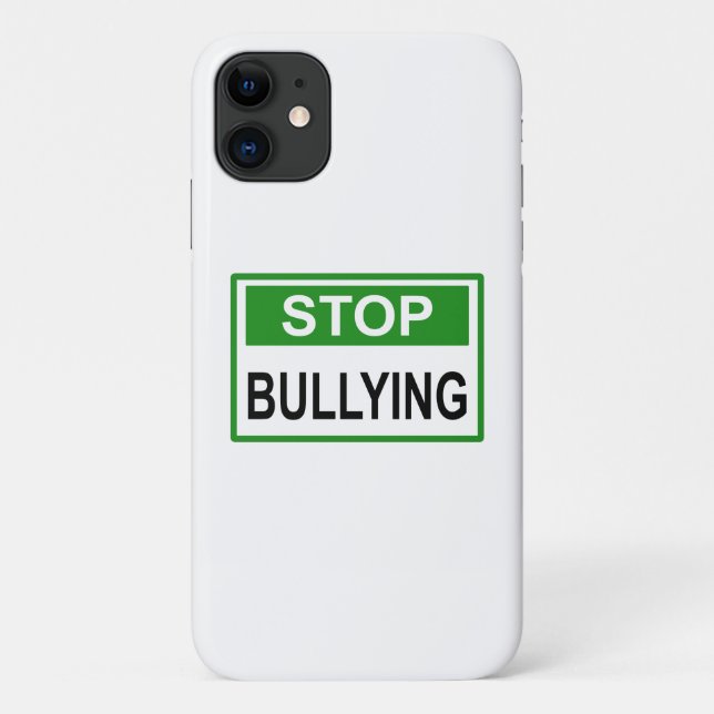 Funda De Case-Mate Para iPhone Señal de Pare el Acoso verde (Reverso)