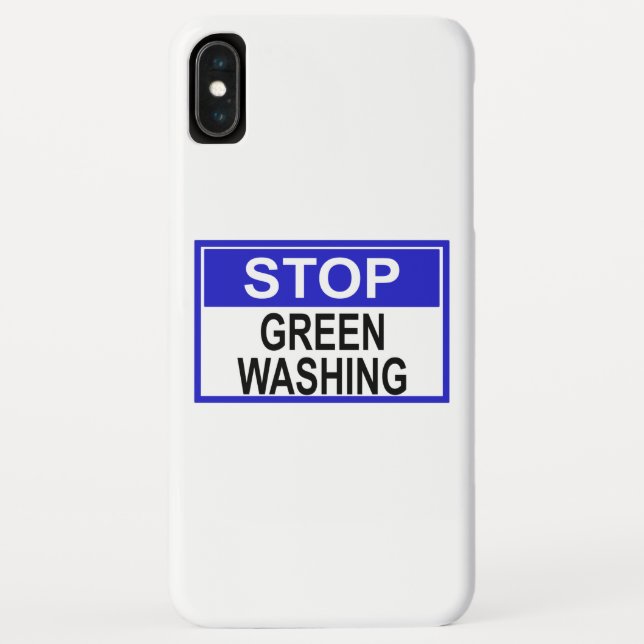 Funda De Case-Mate Para iPhone Señal de Stop Greenwashing (Reverso)