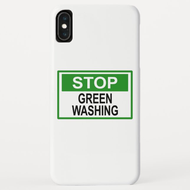 Funda De Case-Mate Para iPhone Señal de Stop Greenwashing (Reverso)