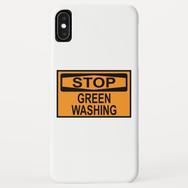 Funda De Case-Mate Para iPhone Señal de Stop Greenwashing (Reverso)