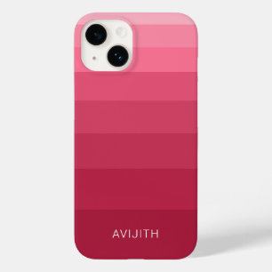 Funda Para iPhone 14 De Case-Mate Señal personalizable de bloques de color Magenta R