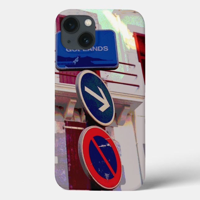 Funda De Case-Mate Para iPhone Señales de Tráfico Francesas (Reverso)