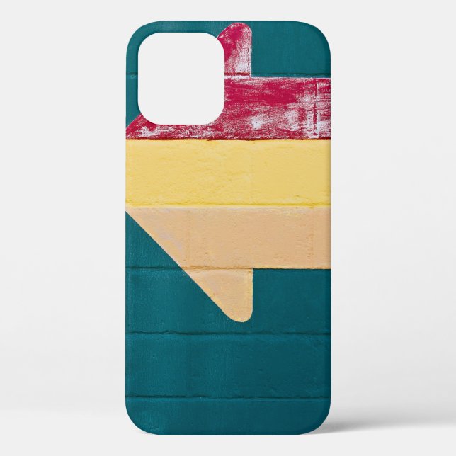 Funda De Case-Mate Para iPhone Señalización de flecha roja, naranja y amarilla (Reverso )