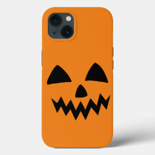 Funda Para iPhone 13 Sencilla calabaza de Halloween cara Fiesta miedo f
