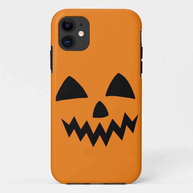 Funda De Case-Mate Para iPhone Sencilla calabaza de Halloween cara Fiesta miedo f (Reverso)