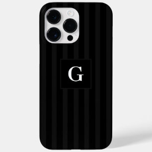 Funda Para iPhone 14 Pro Max De Case-Mate Sencillas bandas negras y grises oscuras Single In