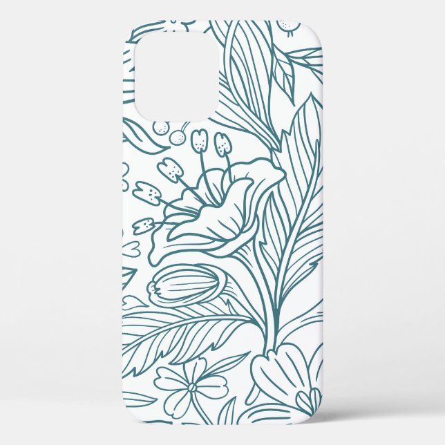 Funda De Case-Mate Para iPhone Sencillas y elegantes hojas de hibiscus floral | (Reverso )