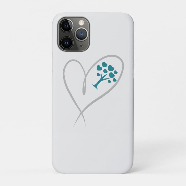 Funda De Case-Mate Para iPhone Sencillo corazón (Reverso)
