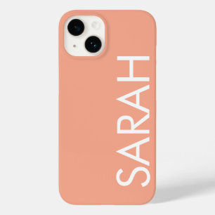 Funda Para iPhone 14 De Case-Mate Sencillo Estilo Moderno Clásico Nombre COLOR MELOC