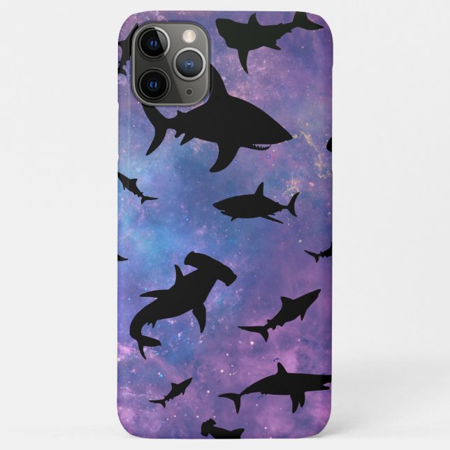 Funda De Case-Mate Para iPhone Sencillo pez tiburón mandíbula ballena patrón de g (Reverso)