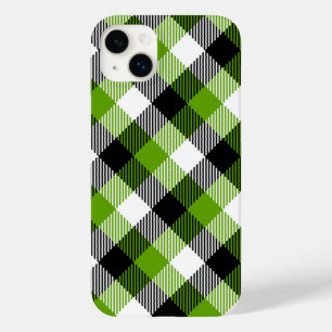Funda Para iPhone 14 Plus De Case-Mate Sencillo Tartán Plaids Neon Green