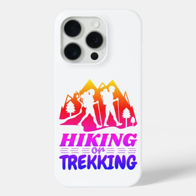 Funda De Case-Mate Para iPhone Senderismo o senderismo (Reverso )