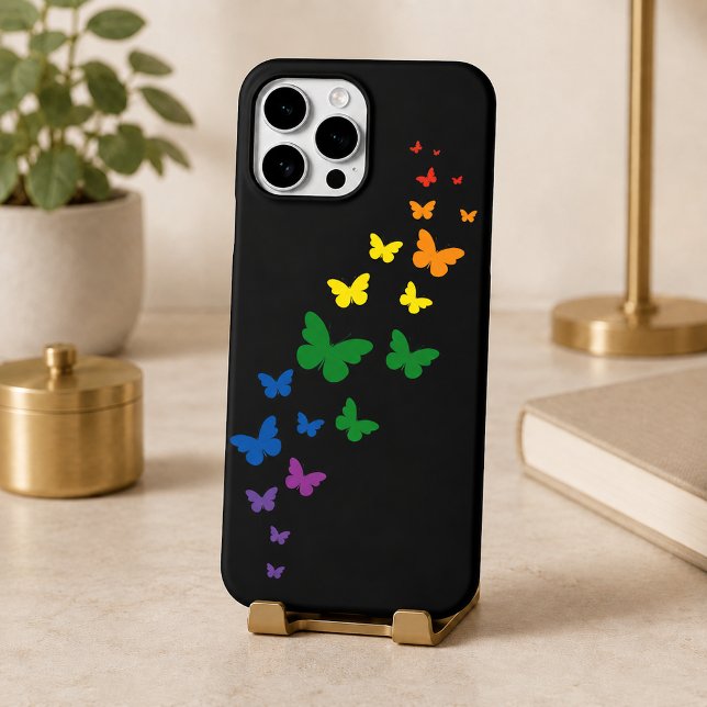 Funda De Case-Mate Para iPhone Sendero de Mariposa Arcoíris LGBTQ (Subido por el creador)