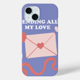 Funda Para iPhone 15 Sending All My Love Envelope
