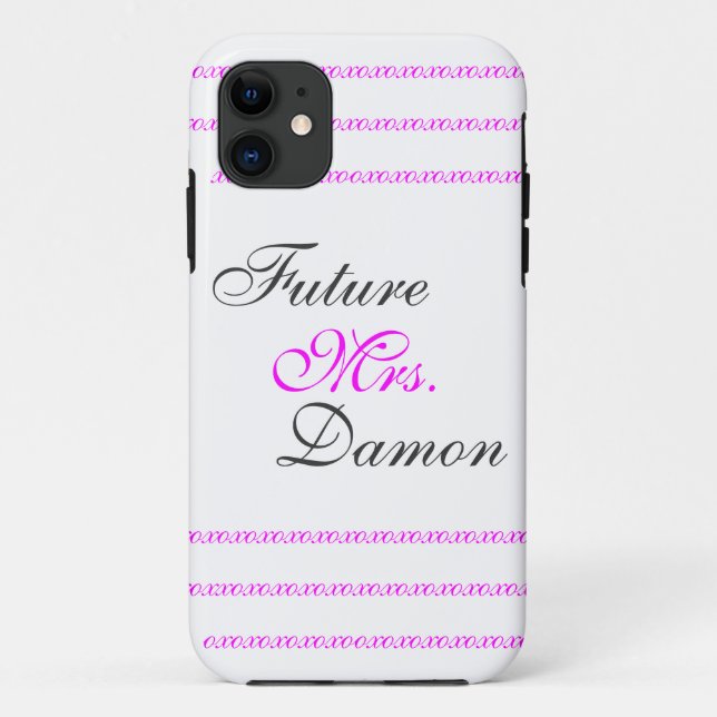 Funda De Case-Mate Para iPhone Señora futura Damon (Reverso)