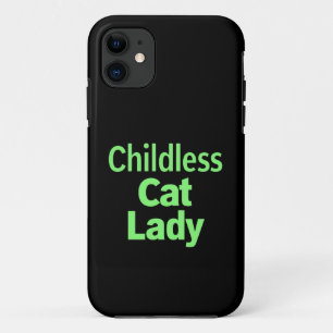 Funda Para iPhone 11 Señora Gata Sin Hijos Divertido Vota 2024