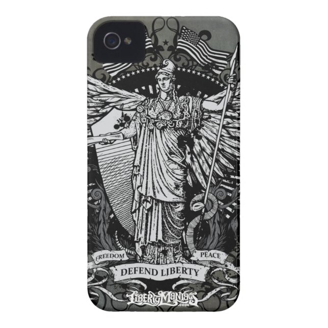 Funda De Case-Mate Para iPhone Señora Liberty Case de Libertas (Atrás)