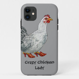 Funda Para iPhone 11 Señora loca del pollo