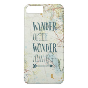 Funda Para iPhone 8 Plus/7 Plus Sentimientos del mapa