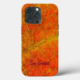 Funda Para iPhone 13 Pro Sequedad de la hoja de uva del Mar Rojo