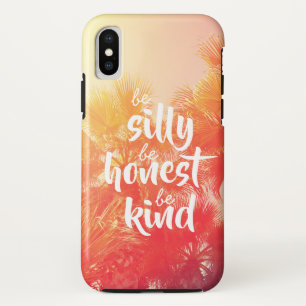 Funda Para iPhone XS Ser honesto Sea honesto Sea amable Cotización Retr