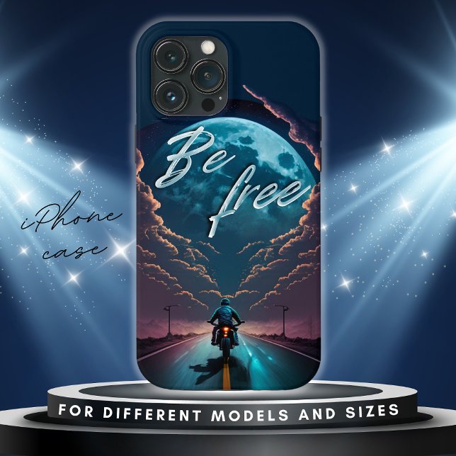 Funda De Case-Mate Para iPhone Ser libre | Motocicleta montada en T-Shirt (Subido por el creador)