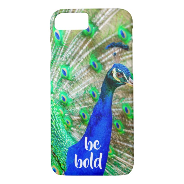 Funda De Case-Mate Para iPhone Ser negrita Cita Inspiradora Estuche Peacock para  (Reverso)