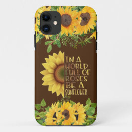 Funda Para iPhone 11 Ser una cita de girasol