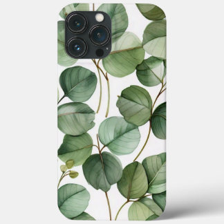 Funda Para iPhone 13 Pro Max Serene Eucalyptus Watercolor iPhone 13 Pro Max Cas