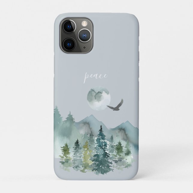 Funda De Case-Mate Para iPhone Serene Mountain Landscape Peace (Reverso)