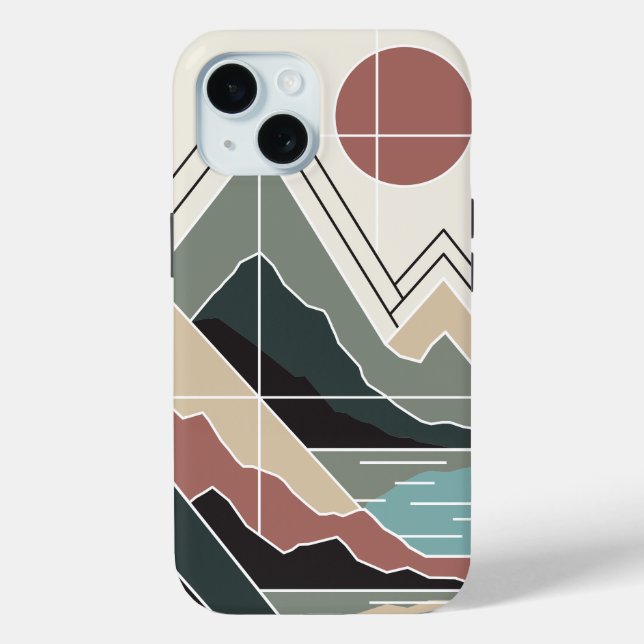 Funda De Case-Mate Para iPhone Serene Peaks (Reverso )