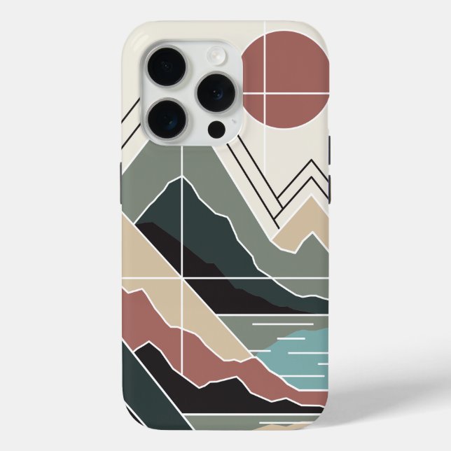 Funda De Case-Mate Para iPhone Serene Peaks (Reverso )