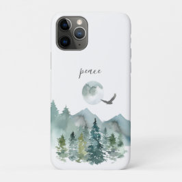 Funda Para iPhone 11 Pro Serene White Mountain Paisaje Paz