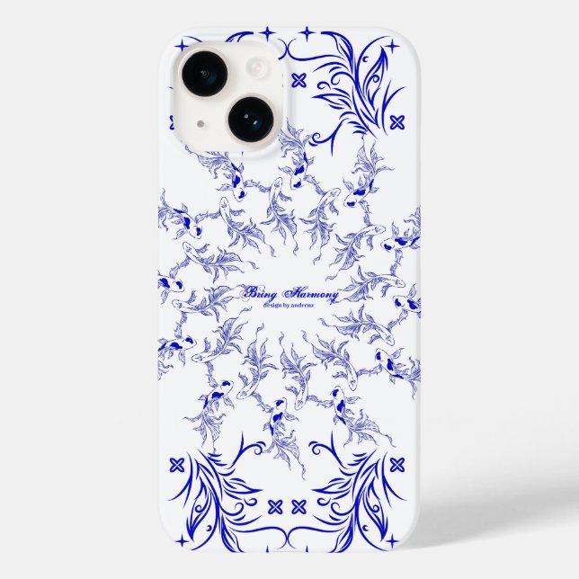 Funda De Case-Mate Para iPhone Serenity Koi Art (Reverso )