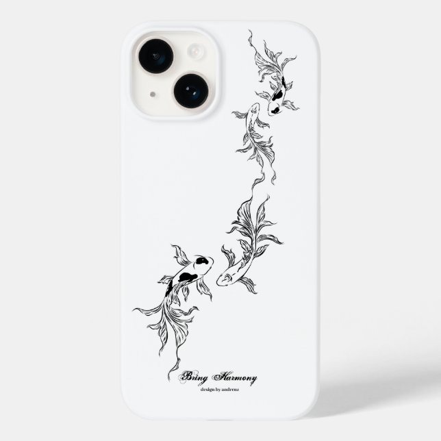 Funda De Case-Mate Para iPhone Serenity Koi Art (Reverso )