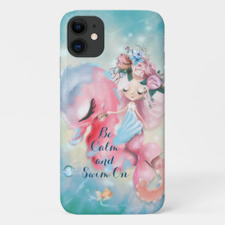 Funda Para iPhone 11 Serenity Mermaid - Manténgase tranquilo y nadando
