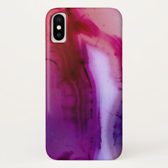 Funda De Case-Mate Para iPhone Serie Gemstone - Agar en morado con cuarzo (Reverso)