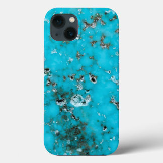 Funda Para iPhone 13 Serie Gemstone - Hermosa Falla Turquesa