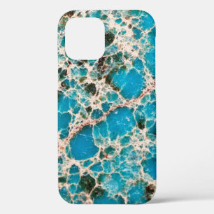 Funda Para iPhone 12 Serie Gemstone - Mosaico Turquesa
